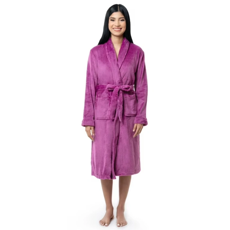 fleece wrap robe