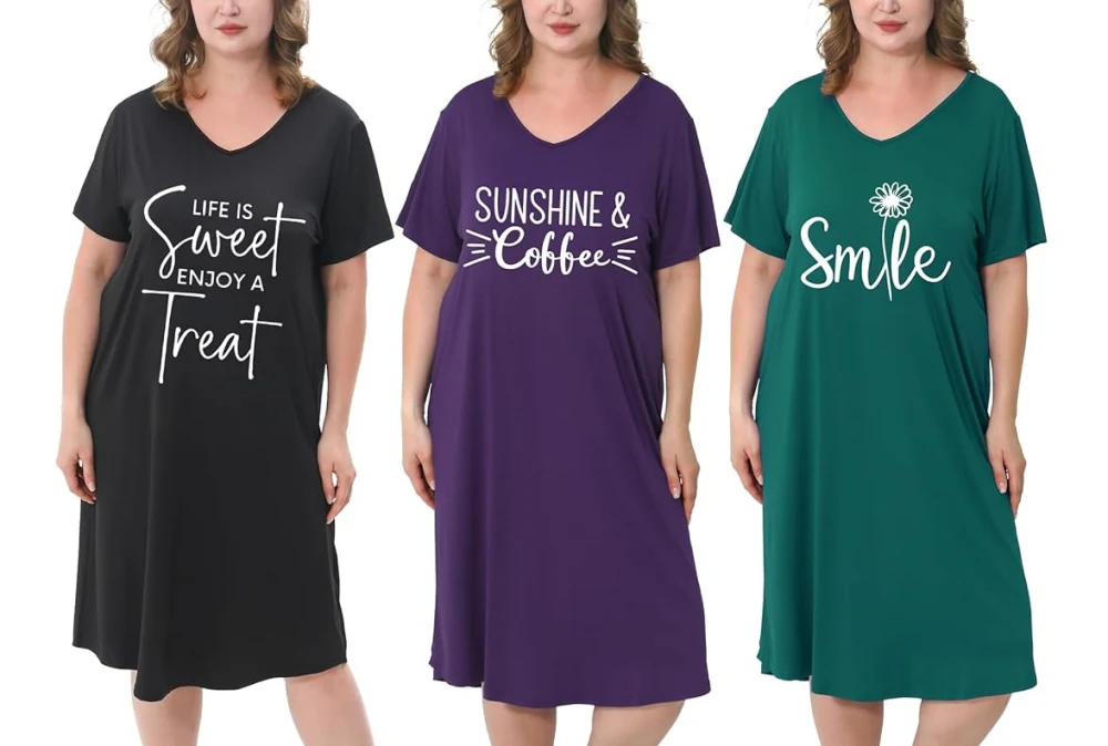friendtex plus size nightgowns for women