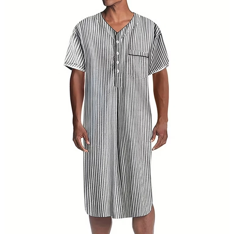 men's button down sleep shirt