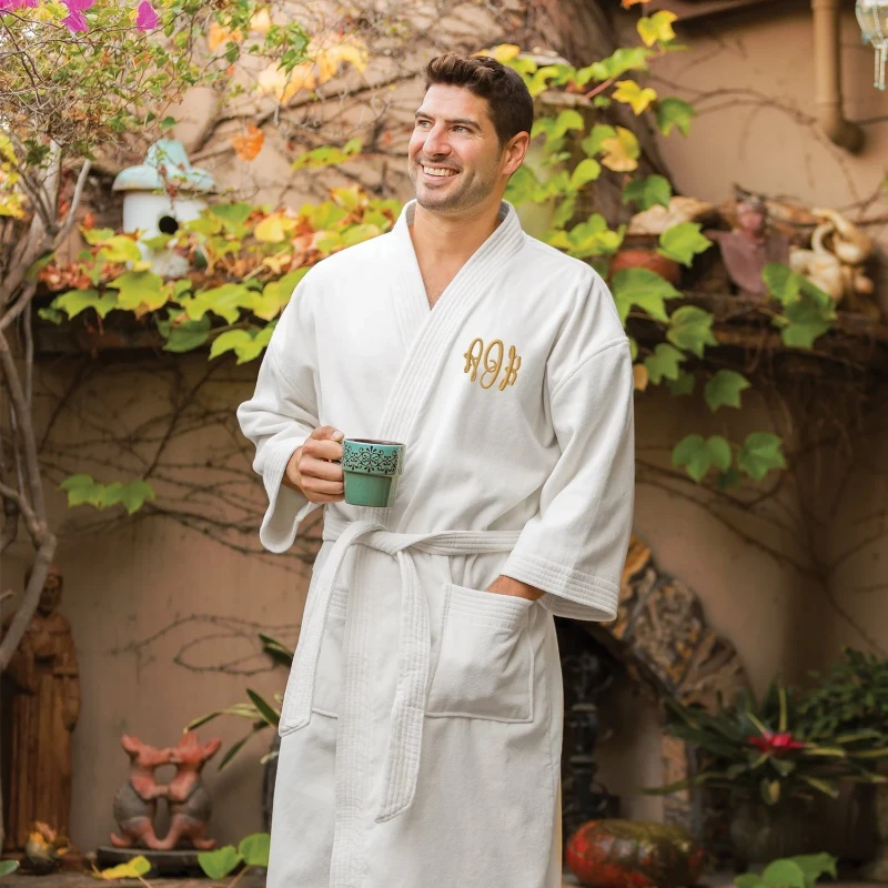 mens monogrammed robe