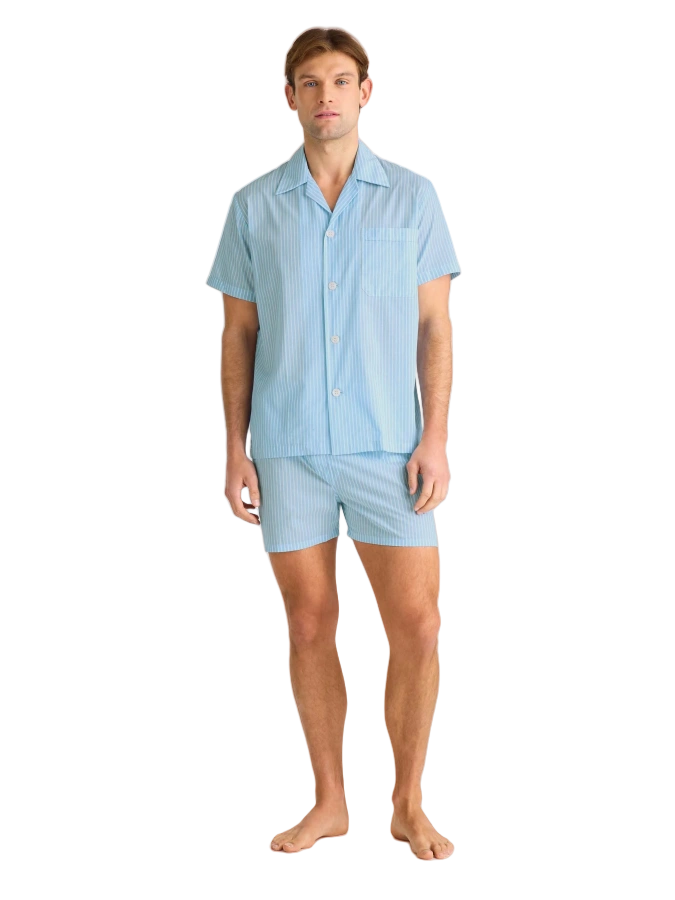 mens pajama shorts set