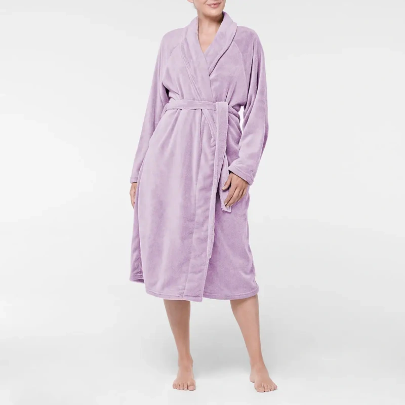 microfiber plush robe