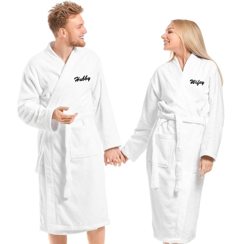 monogrammed robes for couples