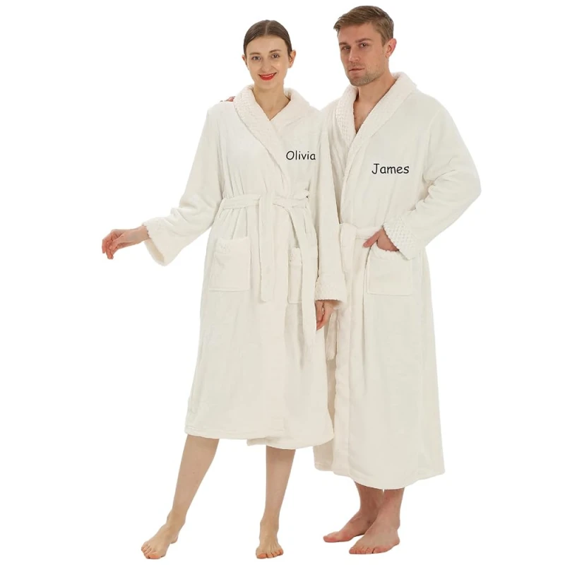 personalized bath robes for couples