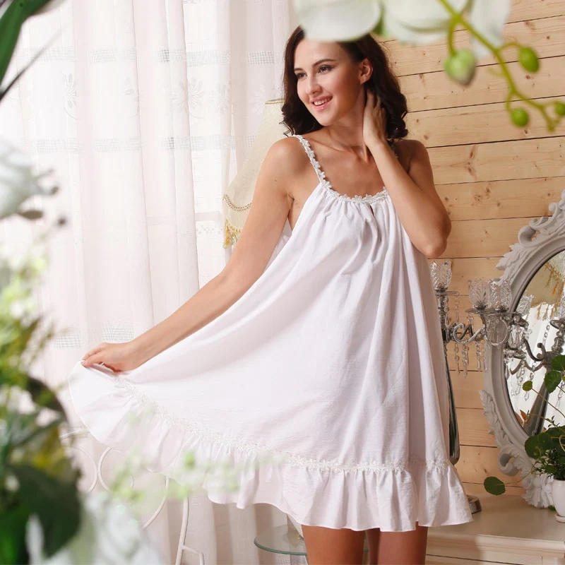 petite cotton nightgowns