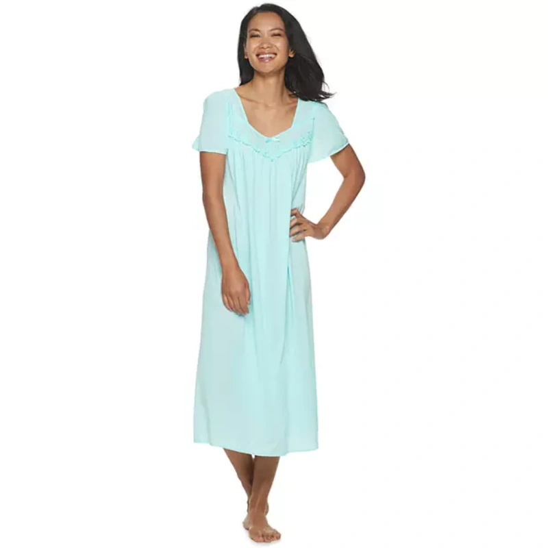 petite nightgown short sleeve