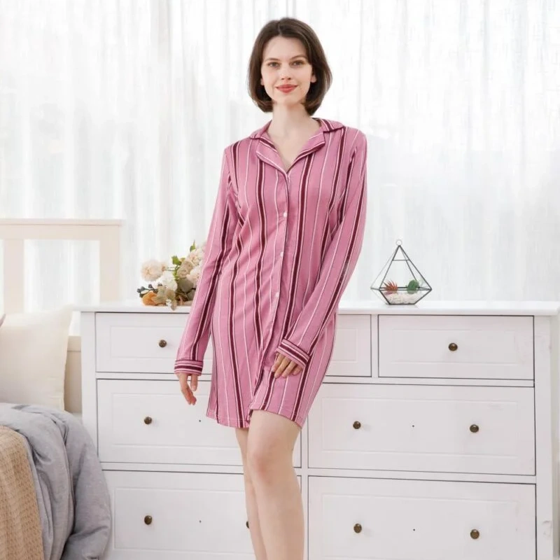 pink christmas nightgown