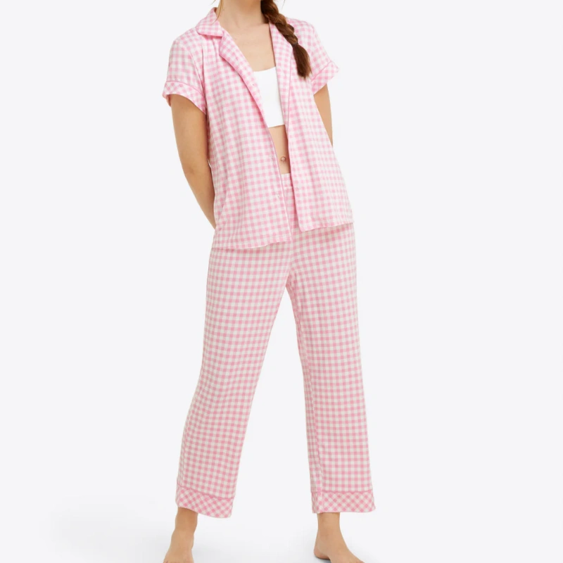 pink pajama pants set