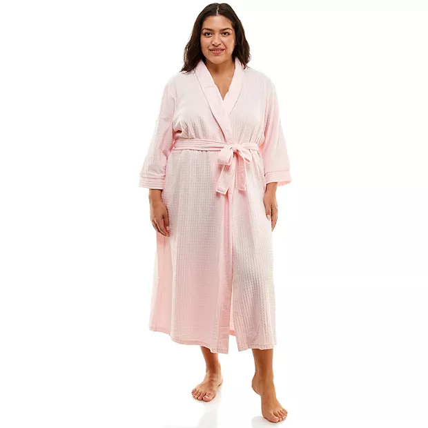 plus size knit robe