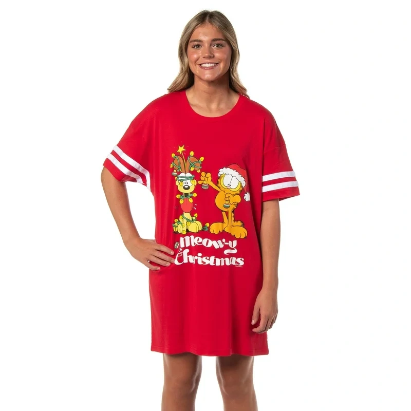 red christmas nightgown