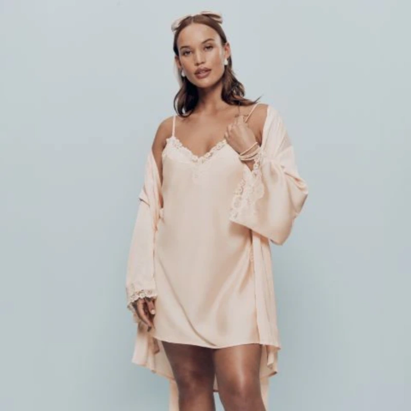 satin bridal nightgown