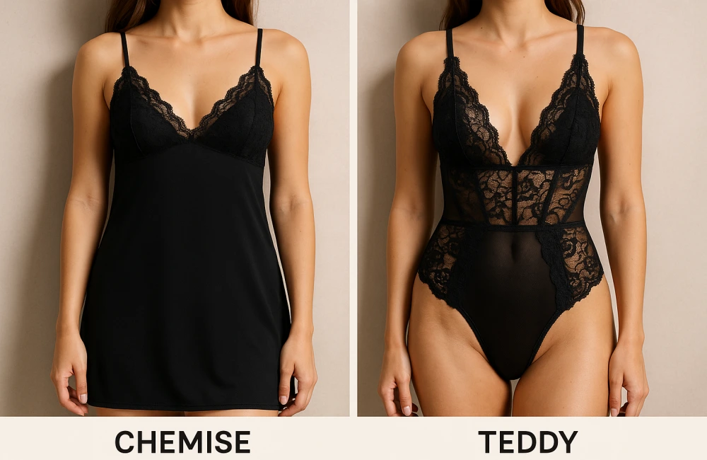 teddy vs chemise