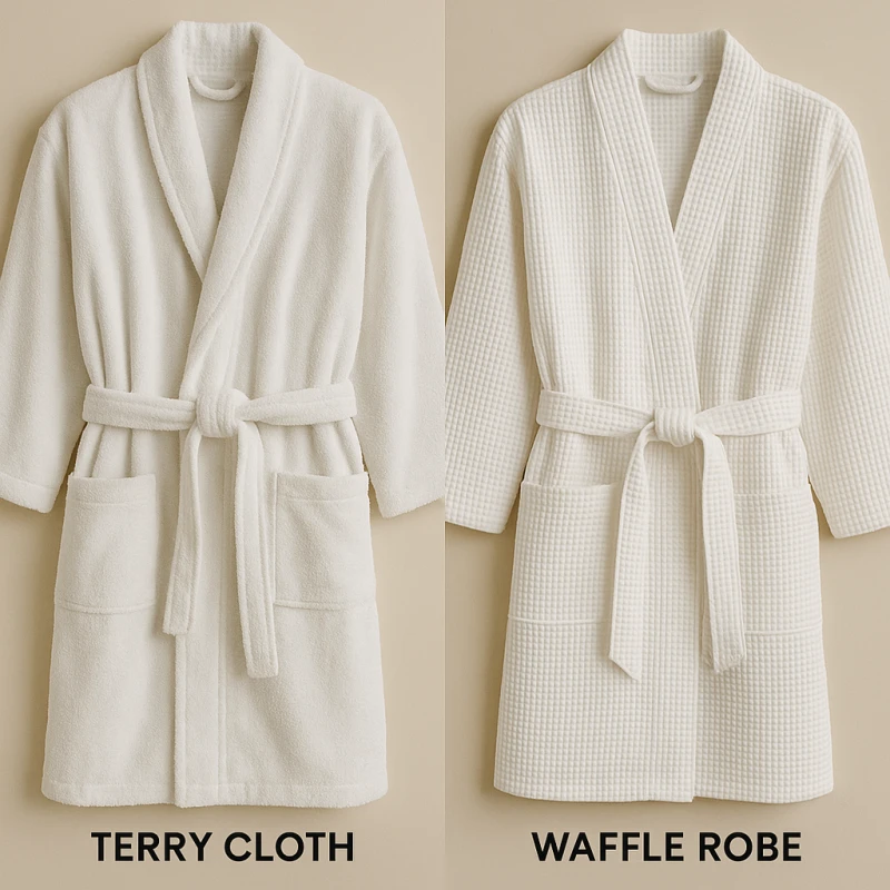 terry cloth vs waffle robe