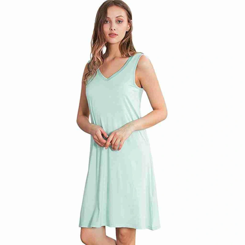 bamboo sleeveless nightgown