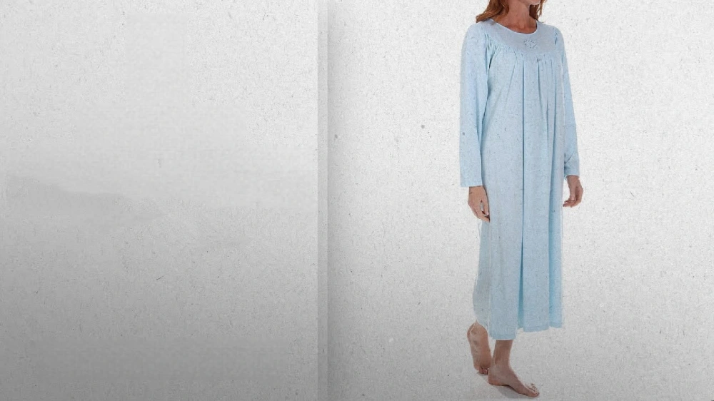 calida cotton long sleeve nightgown