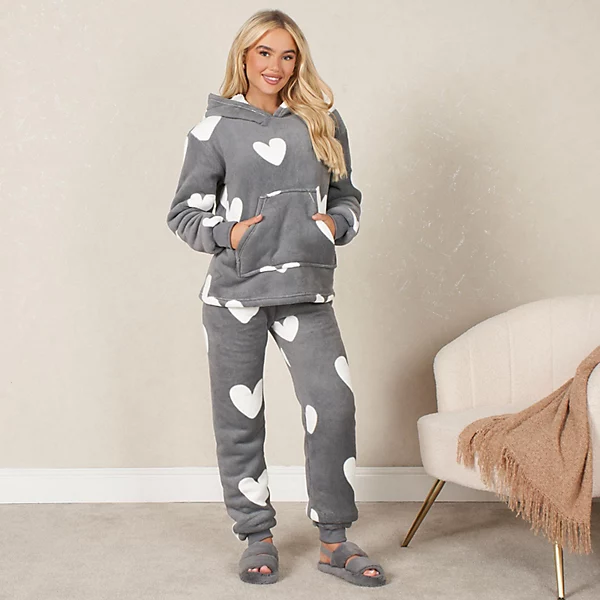 fleece jogger pajamas
