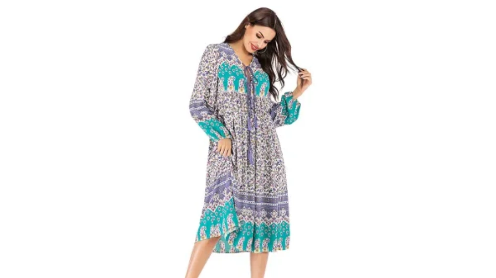 friendtex long sleeve nightgown