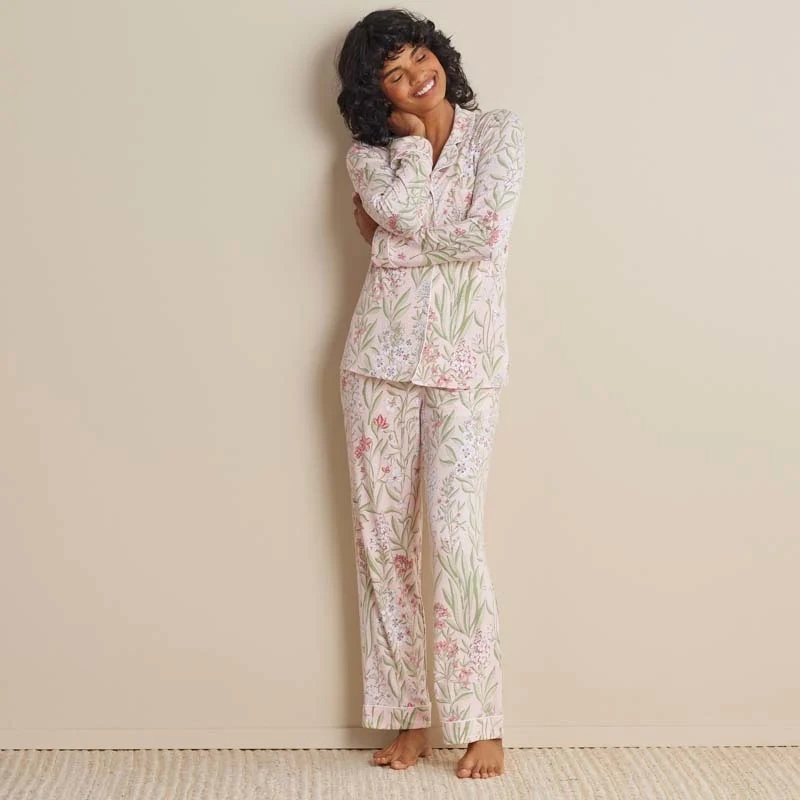 knit jersey pajama pant set