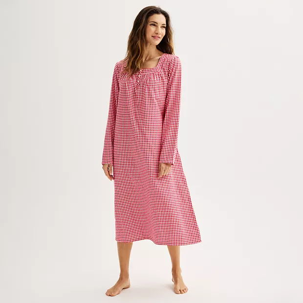 long sleeve petite nightgown