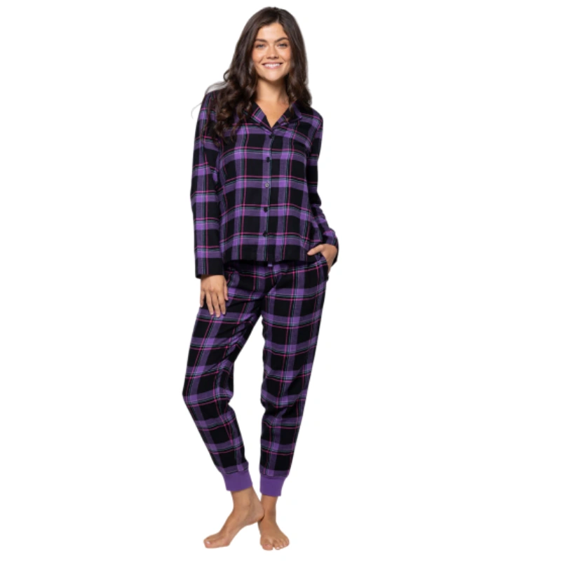 plaid jogger pajamas
