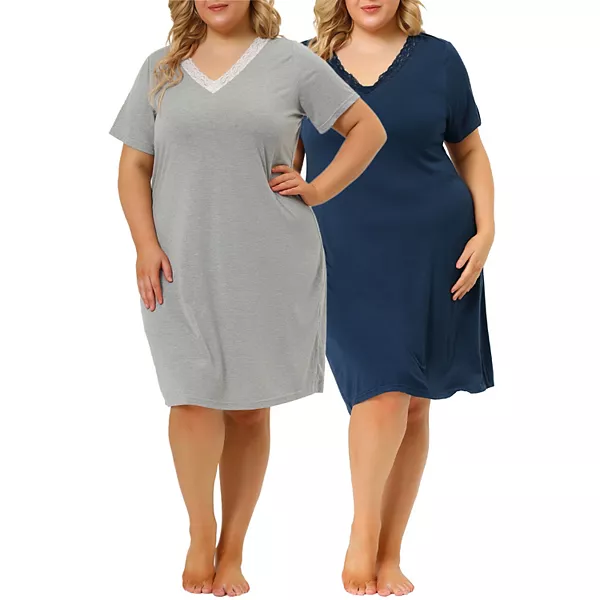 plus size short nightgowns