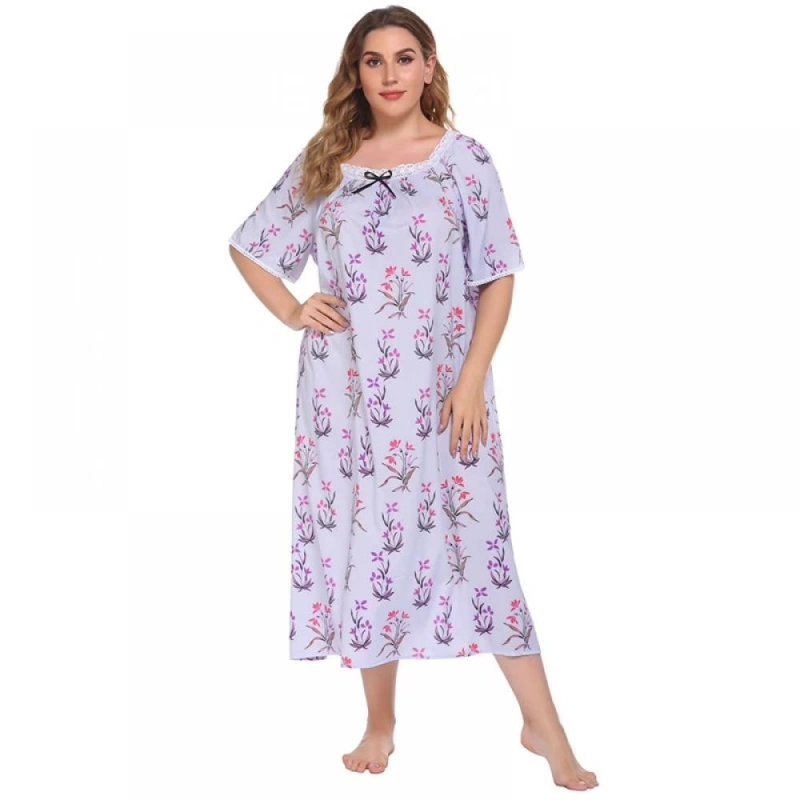 plus size short sleeve nightgowns