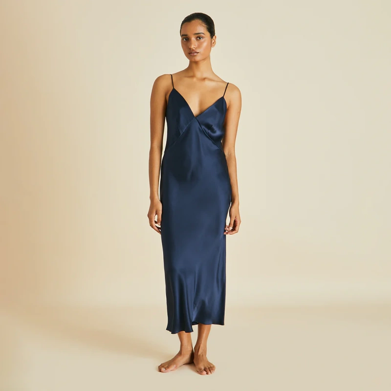 satin slip dress nightgown