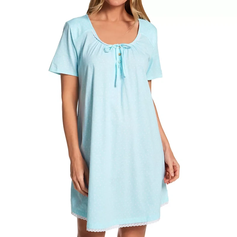 short sleeve cotton nightgown