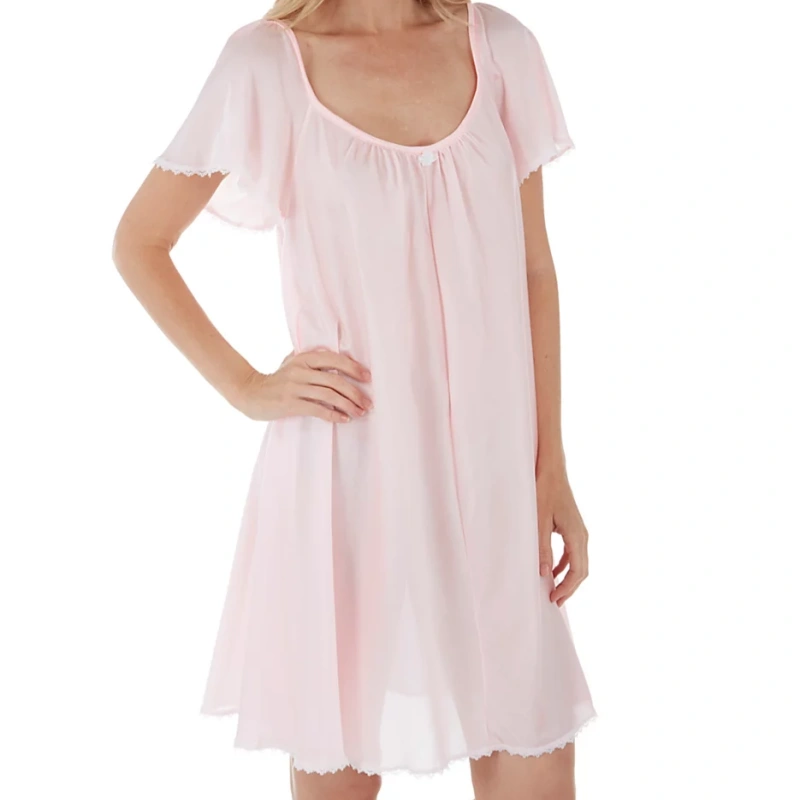 short sleeve knee length nightgown
