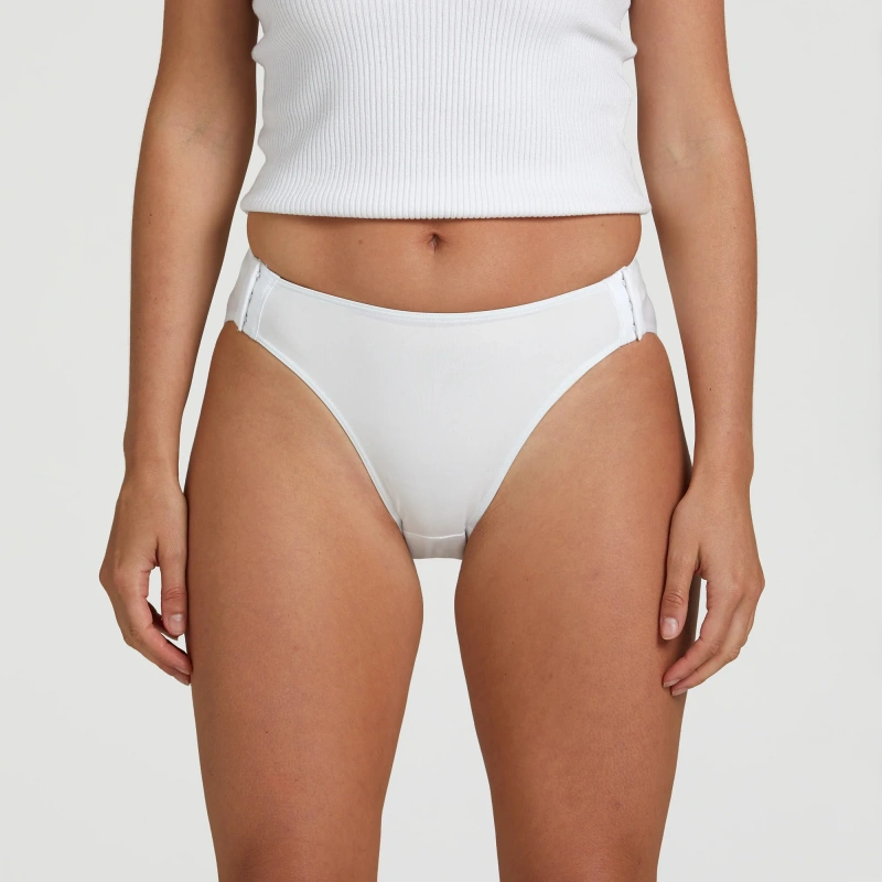 white high cut panties