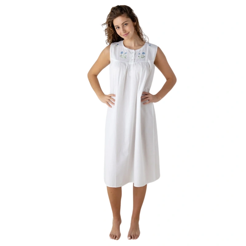 white summer nightgown