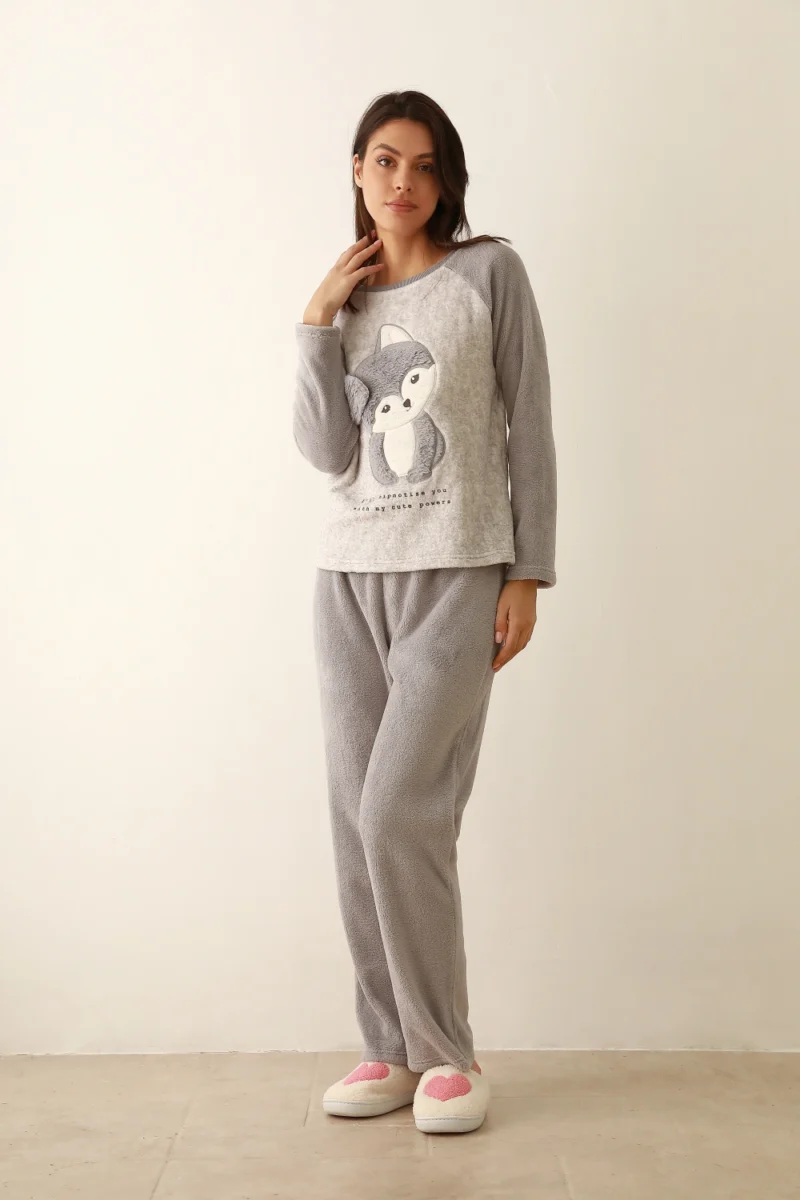 pyjama en polaire corail