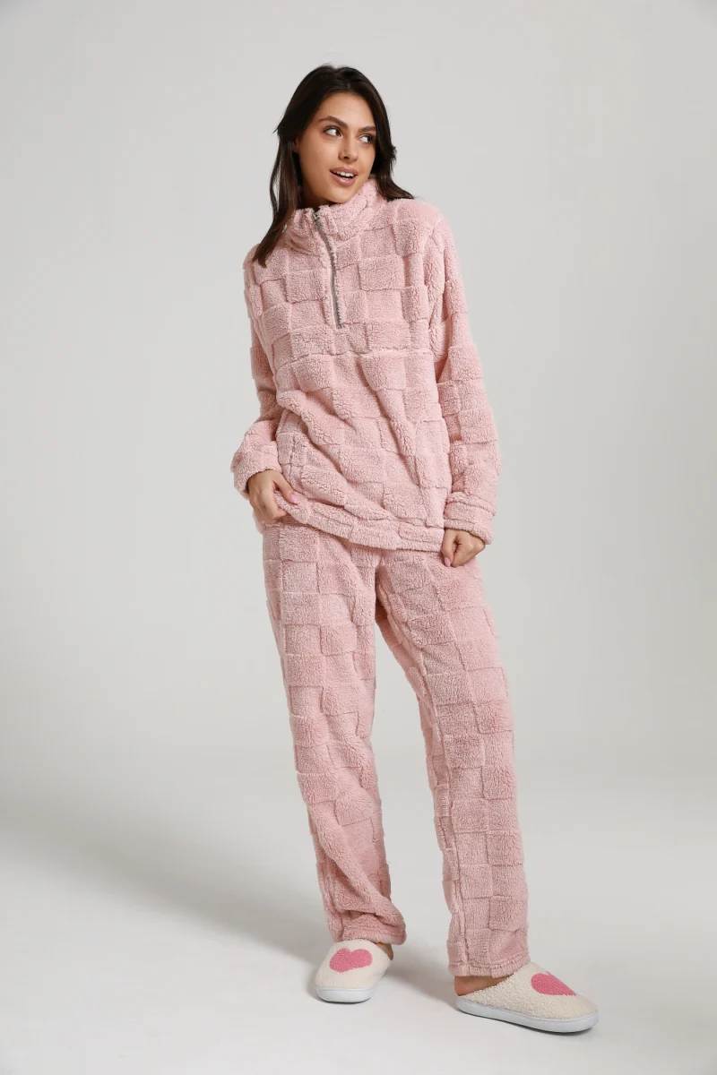 ladies fleece loungewear set​