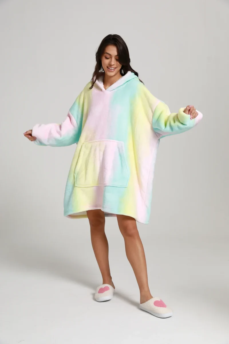 tie dye hooded dress​