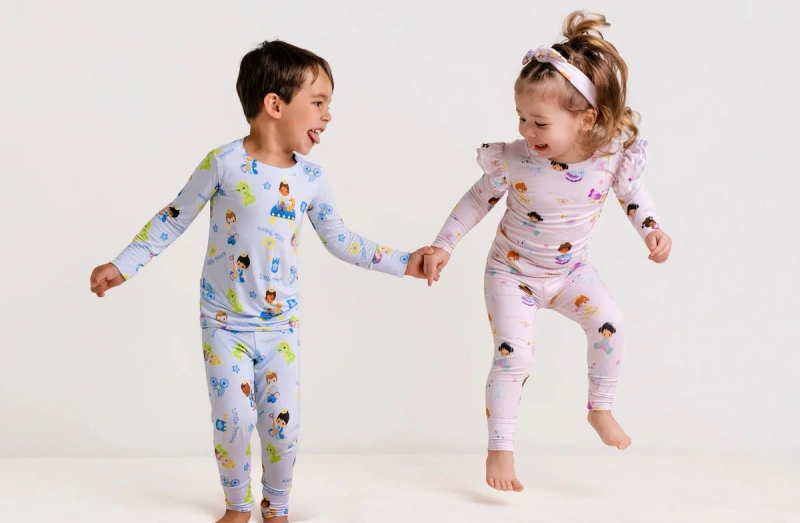 little worldz bamboo baby pajamas