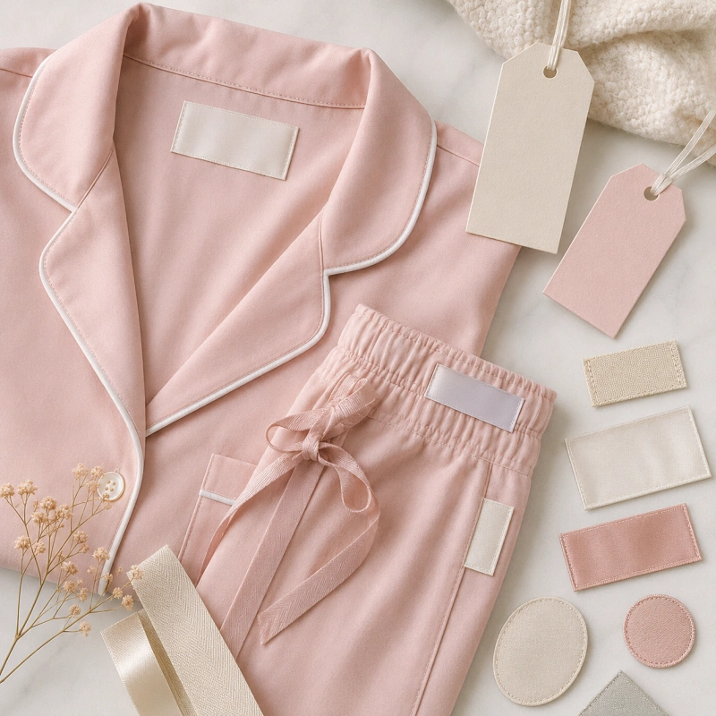 custom pajama labels