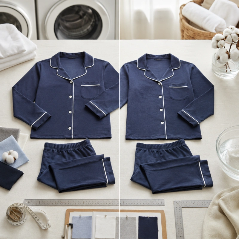 pajama shrinkage testing