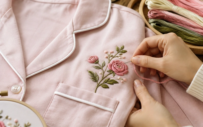 what is pajama embroidery